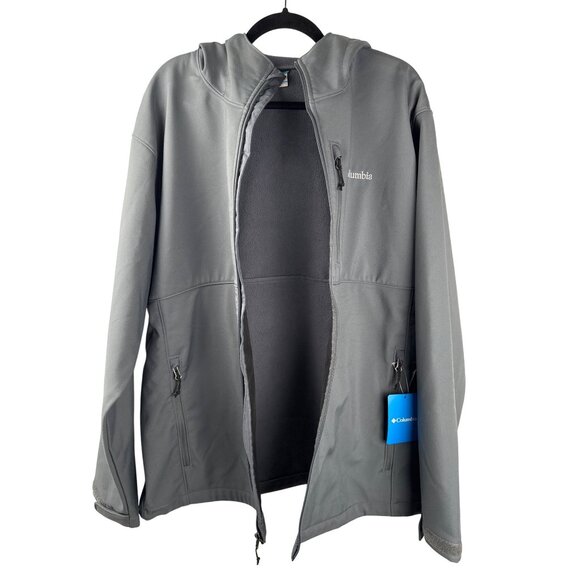 Columbia Men's Ascender Hooded Softshell Jacket (Graphite) Coat Size 1XL - Picture 6 of 11